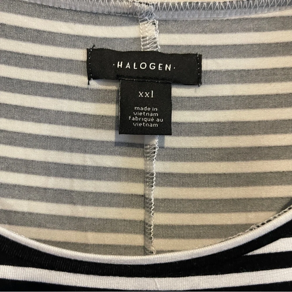 NWT Halogen Striped Long Sleeve Tee Sz XXL - Picture 3 of 6